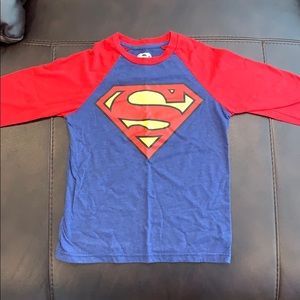 Superman Boys Medium Long Sleeve Tee